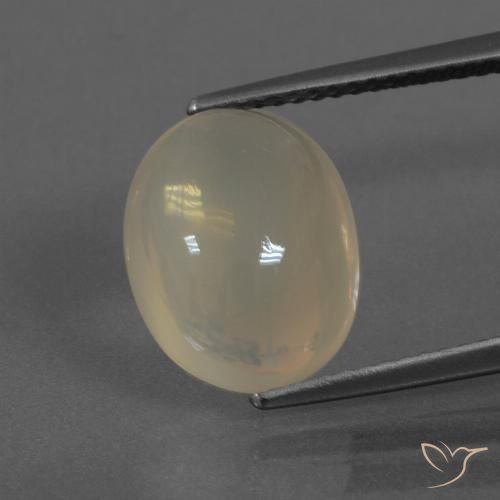 4.87ct Naturale Marrone Caffè Chiaro Pietra di luna, Ovale, Traslucido