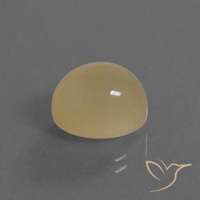 Pietra di luna Giallo chiaro naturale da 5.66 ct, Ovale, Traslucido