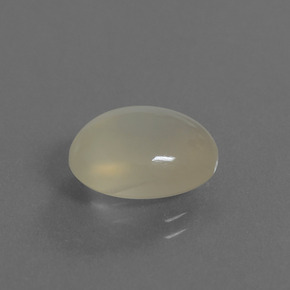 Pietra di luna Color crema naturale da 4.42 ct, Taglio ovale, Traslucido