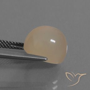 Pietra di luna Marrone chiaro caldo Warm naturale da 6.35 ct, Ovale, Traslucido
