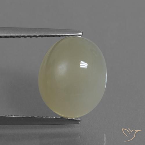 5.44ct Naturale Marrone terroso Pietra di luna, Ovale, Traslucido
