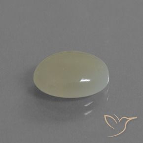 Pietra di luna Giallo verdastro naturale da 4.28 ct, Ovale, Traslucido