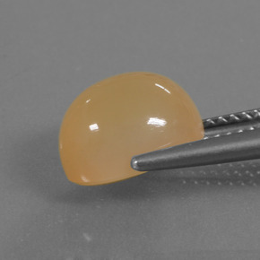 Pietra di luna Arancio-Oro naturale da 4.18 ct, Taglio ovale, Traslucido