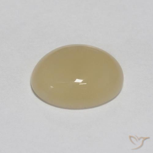Pietra di luna Marrone Caffè Chiaro naturale da 3.03 ct, Ovale, Traslucido