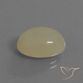 Pietra di luna Color crema naturale da 6.91 ct, Ovale, Traslucido