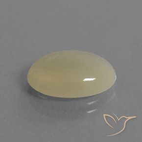 Pietra di luna Giallo chiaro naturale da 4.67 ct, Ovale, Traslucido