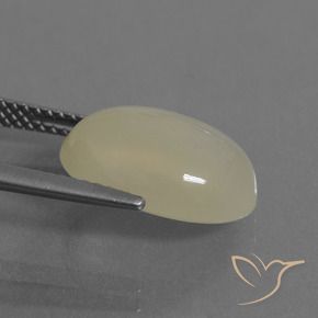 Pietra di luna Giallo chiaro naturale da 5.67 ct, Ovale, Traslucido