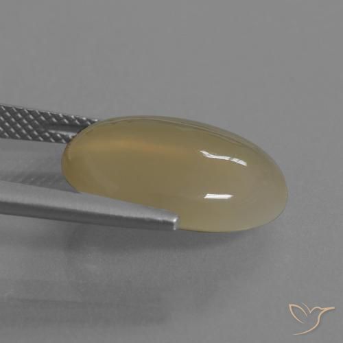 Pietra di luna Arancio medio-scuro naturale da 7.18 ct, Ovale, Traslucido