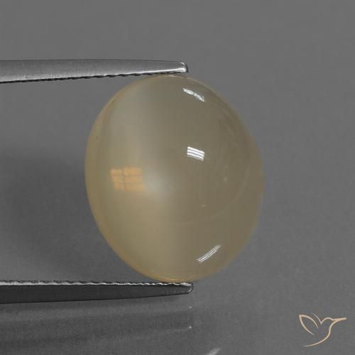 7.46ct Naturale Marrone Caffè Chiaro Pietra di luna, Ovale, Traslucido