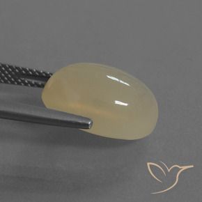 Pietra di luna Marrone chiaro naturale da 7.08 ct, Ovale, Traslucido