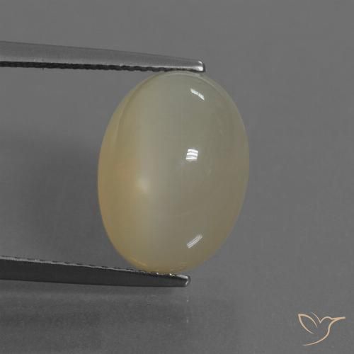 8.75ct Naturale Marrone Caffè Chiaro Pietra di luna, Ovale, Traslucido