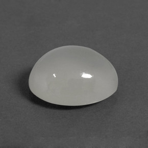 Pietra di luna Bianco caldo naturale da 3.90 ct, Taglio ovale, Traslucido