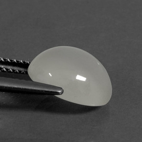 Pietra di luna Bianco caldo naturale da 3.90 ct, Taglio ovale, Traslucido