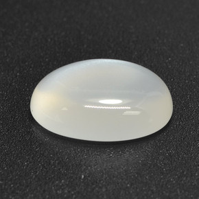 Pietra di luna Bianco traslucido naturale da 2.60 ct, Taglio ovale, Traslucido