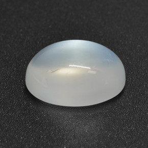 Pietra di luna Bianco traslucido naturale da 3.08 ct, Taglio ovale, Traslucido