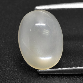 Pietra di luna naturale bianco da 2,78 ct, taglio ovale, traslucido