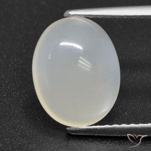 2.89ct Naturale Bianco traslucido Pietra di luna, Ovale, Traslucido
