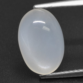 Pietra di luna Bianco traslucido naturale da 3.10 ct, Taglio ovale, Traslucido