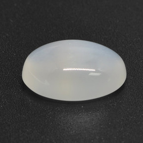 Pietra di luna naturale bianco da 3,32 ct, taglio ovale, traslucido