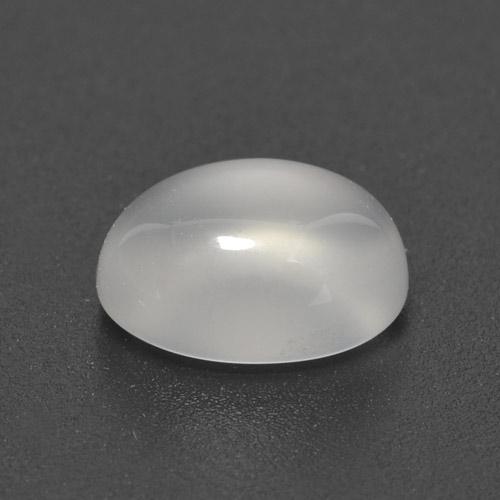 Pietra di luna naturale bianco da 3,09 ct, taglio ovale, traslucido