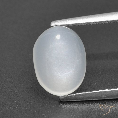 2.31ct Naturale Bianco traslucido Pietra di luna, Ovale, Traslucido, Photo A