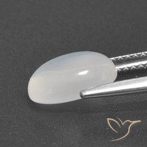 Pietra di luna Bianco traslucido naturale da 2.31 ct, Ovale, Traslucido