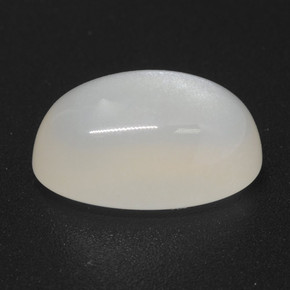 Pietra di luna naturale bianco da 4,94 ct, taglio ovale, traslucido