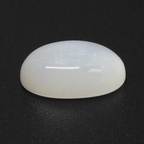 Pietra di luna Bianco traslucido naturale da 3.33 ct, Taglio ovale, Traslucido