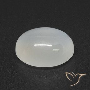 Pietra di luna naturale bianco da 4,02 ct, taglio ovale, traslucido