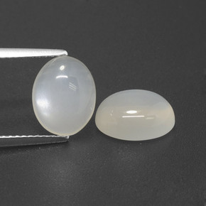 Gemme di Pietra di luna Bianco traslucido naturale da 5.71 ct, Taglio ovale, Traslucido