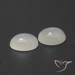 Pietra di luna naturale bianco da 5,12 ct, taglio ovale, traslucido