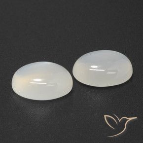 Gemme di Pietra di luna Bianco traslucido naturale da 4.85 ct, Ovale, Traslucido