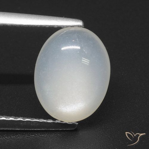 2.31ct Naturale Bianco traslucido Pietra di luna, Ovale, Traslucido