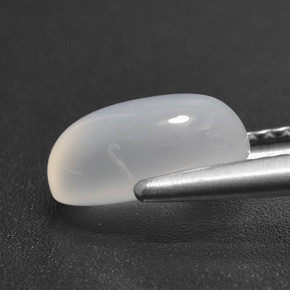 Pietra di luna naturale bianco da 2,13 ct, taglio ovale, traslucido