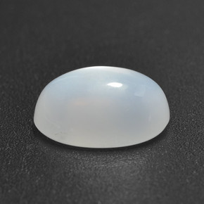 Pietra di luna naturale bianco da 1,88 ct, taglio ovale, traslucido