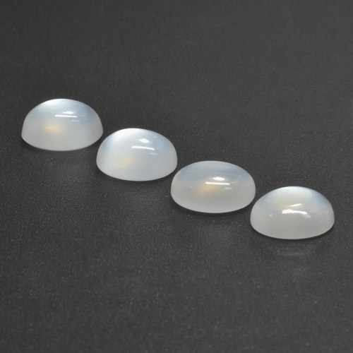 Pietra di luna naturale bianco da 5,50 ct, taglio ovale, traslucido