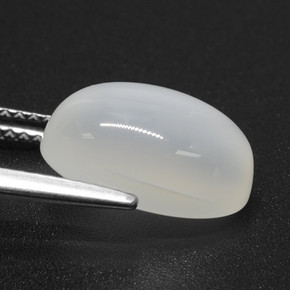 Pietra di luna naturale bianco da 4,99 ct, taglio ovale, traslucido
