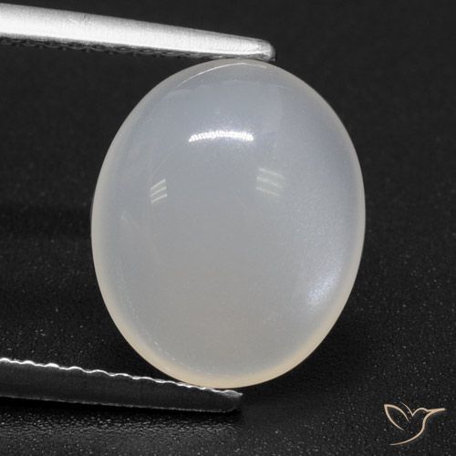 3.69ct Naturale Bianco traslucido Pietra di luna, Ovale, Traslucido
