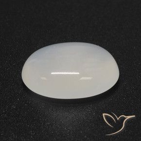 Pietra di luna Bianco traslucido naturale da 3.69 ct, Ovale, Traslucido