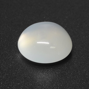 Pietra di luna naturale bianco da 2,42 ct, taglio rotondo, traslucido