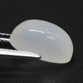 Pietra di luna Bianco traslucido naturale da 5.80 ct, Taglio ovale, Traslucido