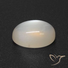 Pietra di luna Bianco naturale da 3.71 ct, Ovale, Traslucido