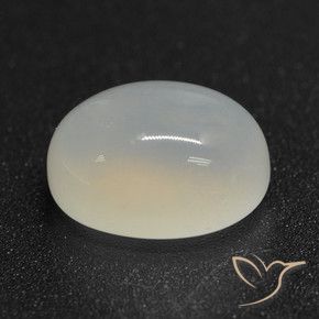 Pietra di luna Bianco traslucido naturale da 3.00 ct, Taglio ovale, Traslucido
