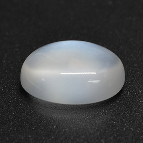 Pietra di luna naturale bianco da 2,46 ct, taglio ovale, traslucido