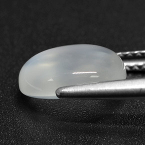 Pietra di luna naturale bianco da 2,46 ct, taglio ovale, traslucido