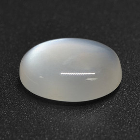 Pietra di luna naturale bianco da 2,47 ct, taglio ovale, traslucido