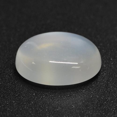 Pietra di luna Bianco traslucido naturale da 2.47 ct, Taglio ovale, Traslucido