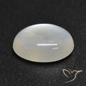 Pietra di luna Bianco traslucido naturale da 2.16 ct, Ovale, Traslucido