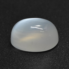 Pietra di luna Bianco traslucido naturale da 2.80 ct, Taglio ovale, Traslucido