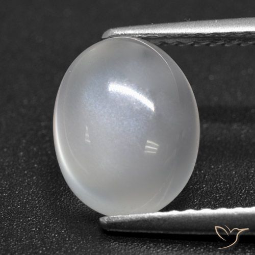 2.20ct Naturale Bianco traslucido Pietra di luna, Ovale, Traslucido, Photo A